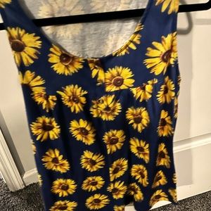 Sunflower maternity tank